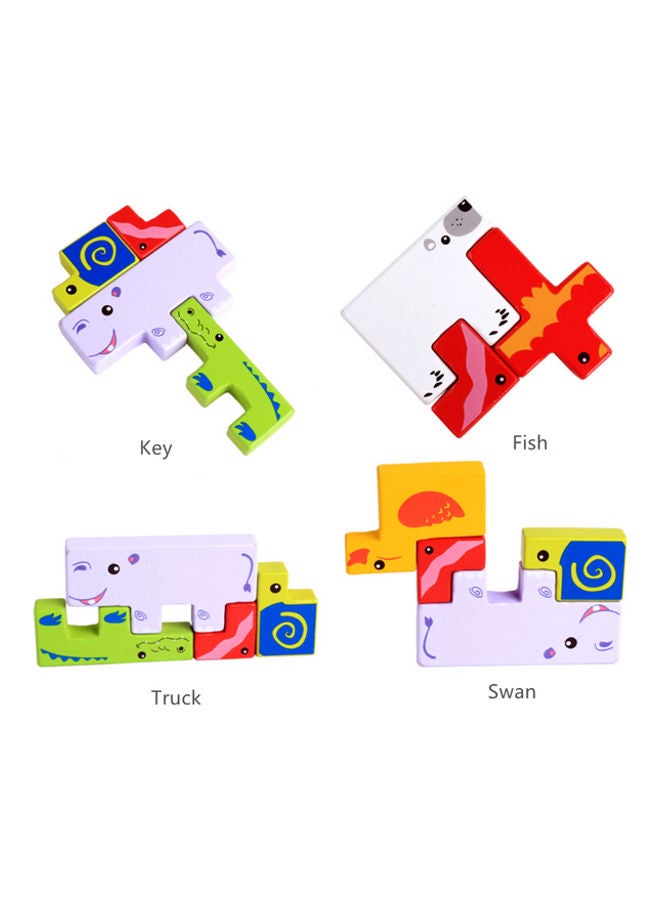 MissTiara MTZAOJIAO48 12-Piece Creative Animal Building Blocks 12 3+ Years  - Image 4