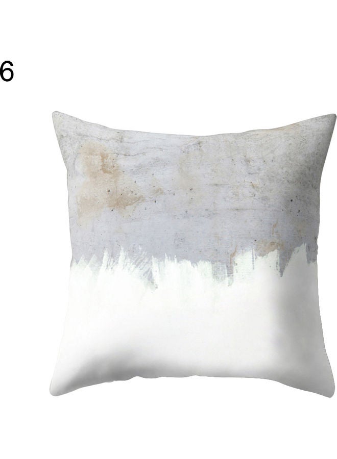 Colourful Prints Cushion Cover Grey/White