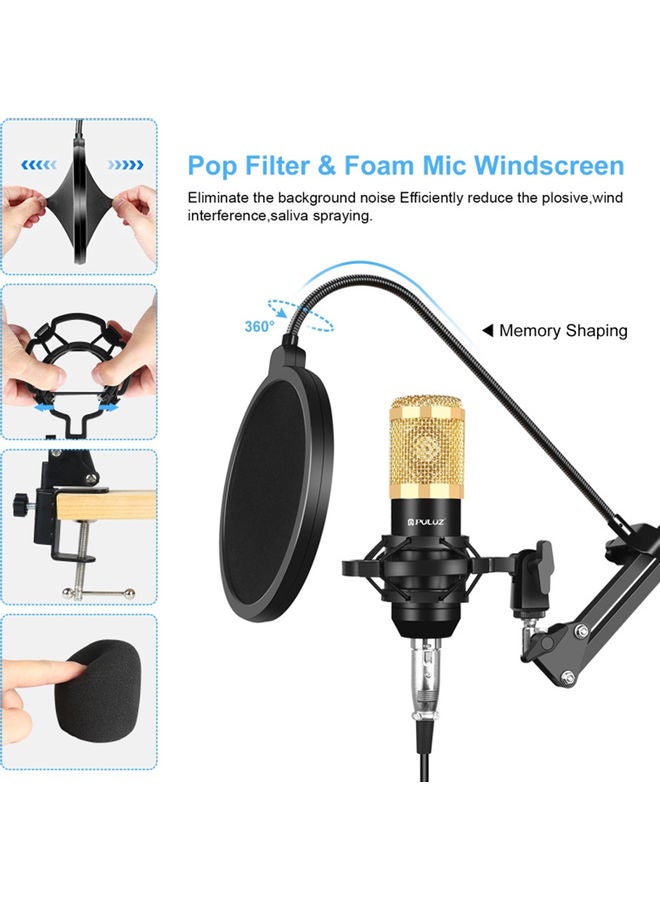 بولوز ميكروفون مكثف مع مجموعة غناء للبث في الاستوديو - Image 3
