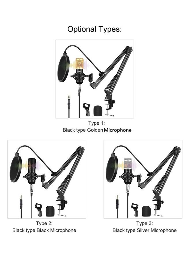 بولوز ميكروفون مكثف مع مجموعة غناء للبث في الاستوديو - Image 5