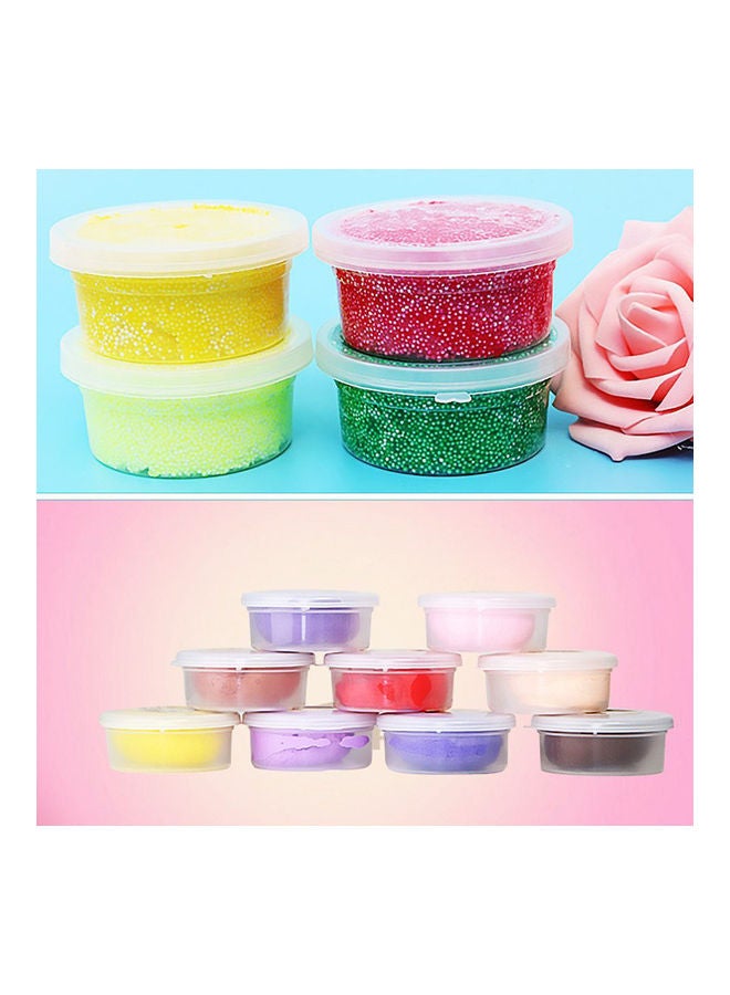 12-Piece Round Plastic Box Set with Lids Clear - Image 4