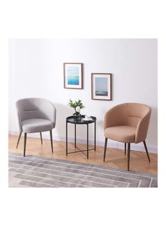 ZENHOME Modern Anti-Rust And Waterproof Round Table Black 53x45x45cm  - Image 4