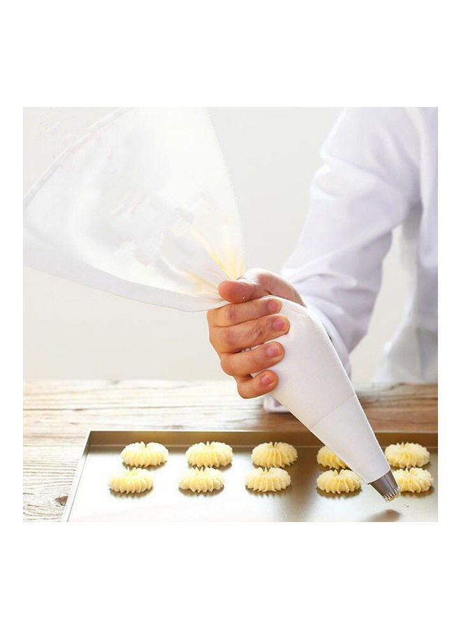 Thermo Standard Cotton Piping Bag White/Black - Image 2
