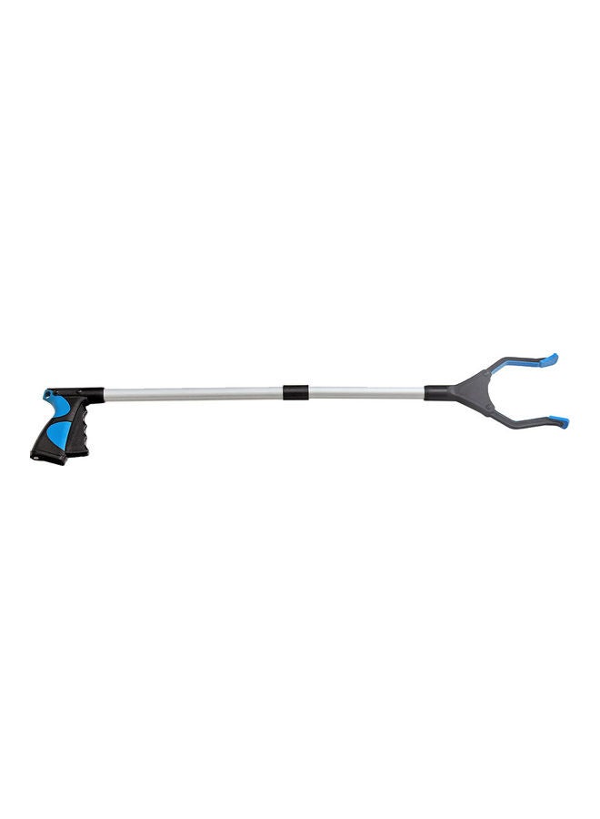 Aluminum Alloy Curved Handle Design Foldable Long Trash Clamps Grab Pickup Tool Multicolour - Image 1
