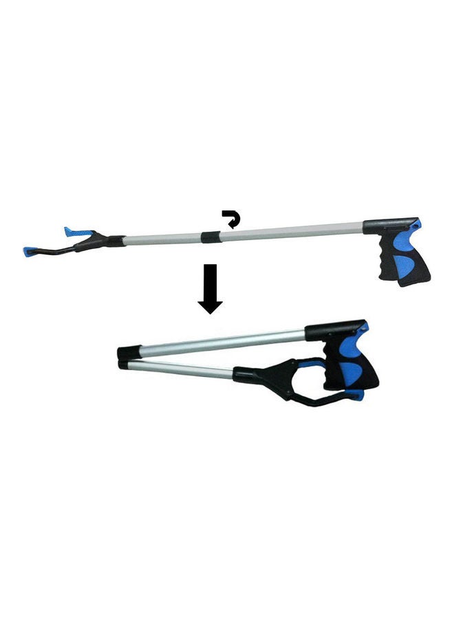 Aluminum Alloy Curved Handle Design Foldable Long Trash Clamps Grab Pickup Tool Multicolour - Image 4