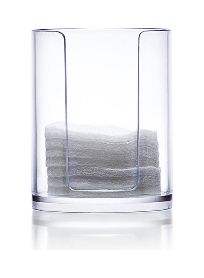 Generic Two-Layer Cotton Swab and Pad Storage Box Clear  - Image 3
