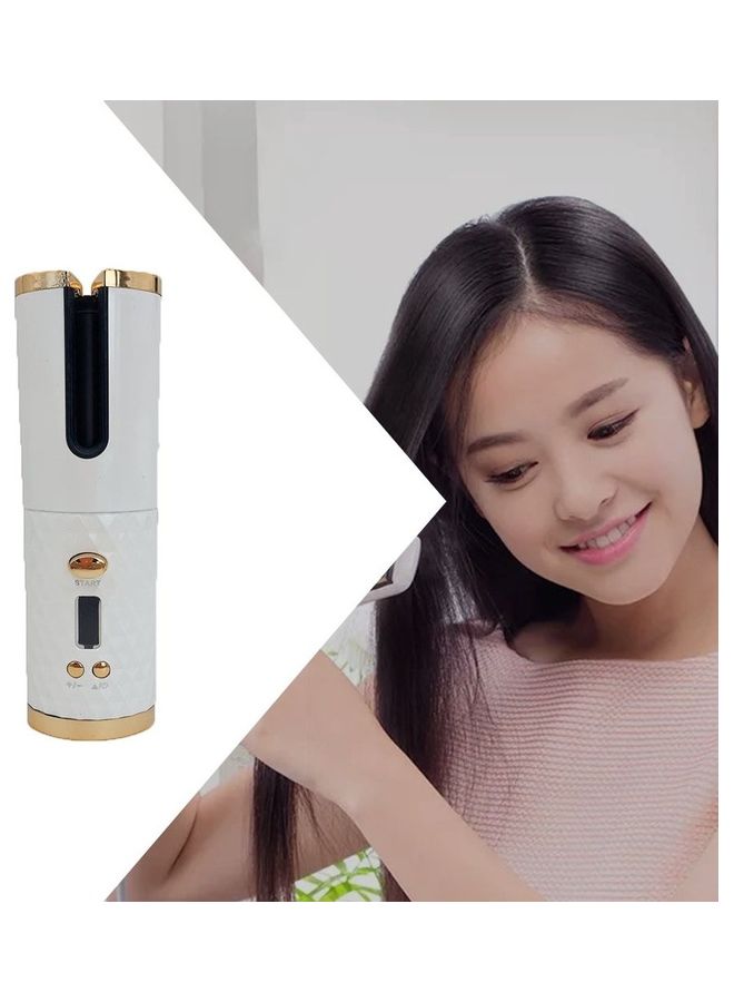 Automatic Hair Curler White/Gold 19x6x5cm - Image 5