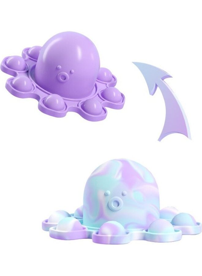 Flipped Octopus Pop Fidget Squishy Toy - Image 1
