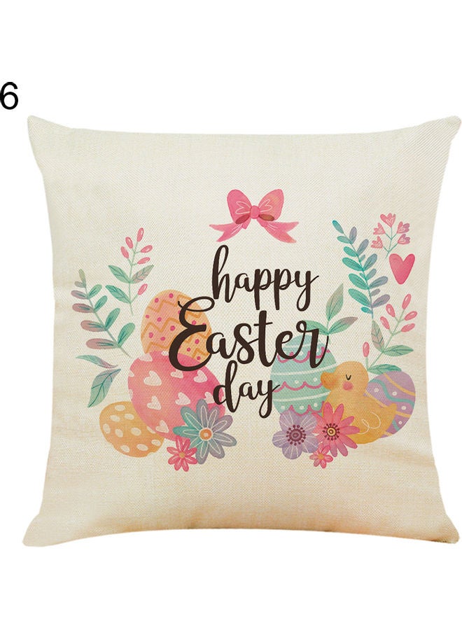 Printed Pillow Cushion Cover White