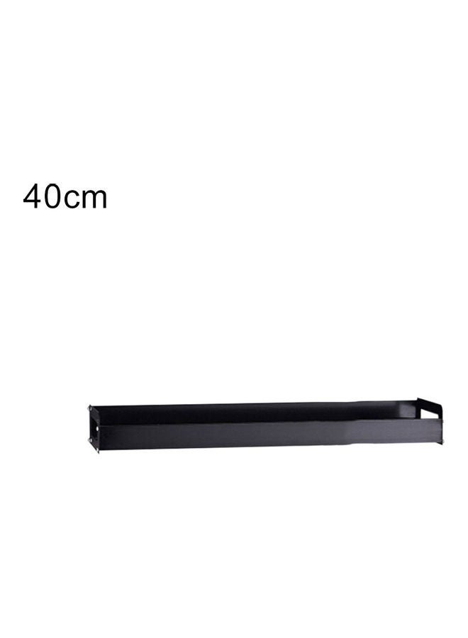 Kitchen Spice Bottle Storage Wall Rack Black