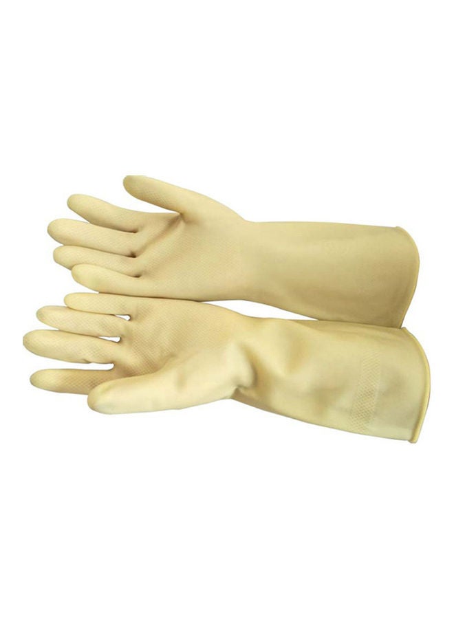 10-Pairs Waterproof Cleaning Gloves Beige  - Image 4