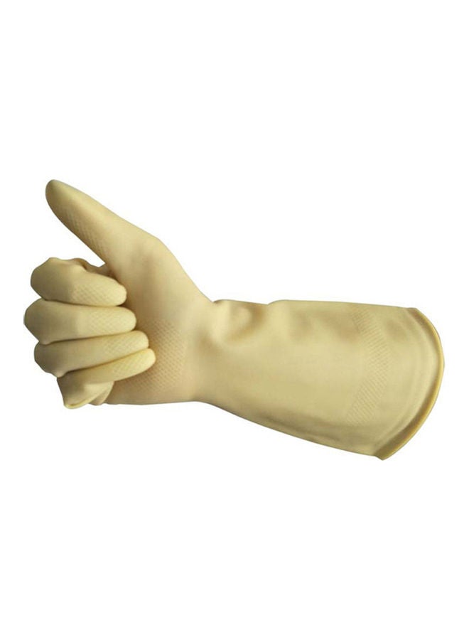 10-Pairs Waterproof Cleaning Gloves Beige  - Image 5