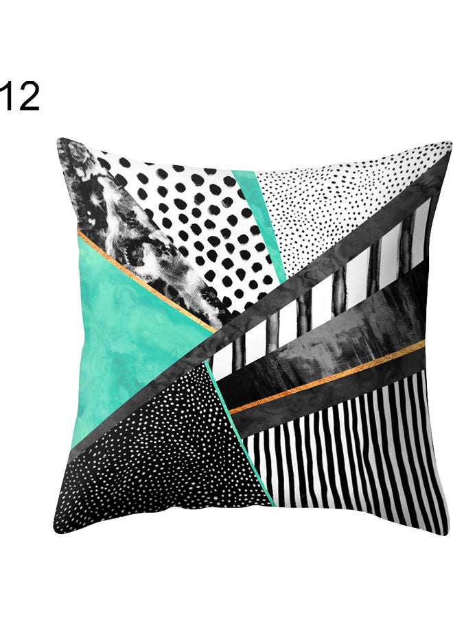 Geometric Pattern Cushion Cover Multicolour