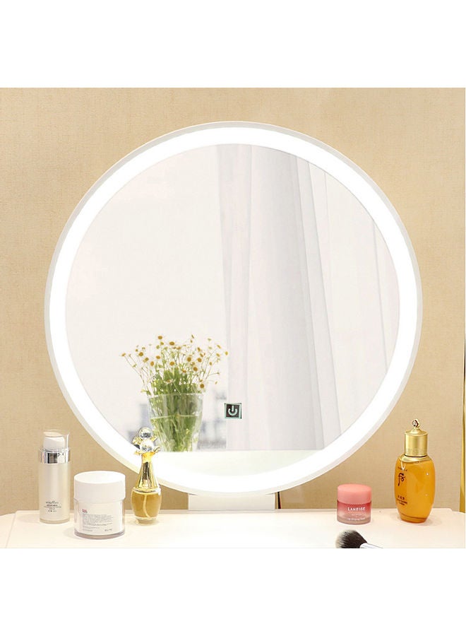 فاشون هوم مرآة بمصباح LED ذكي يعمل باللمس مقاس 40x13x43 سم أبيض  - Image 5
