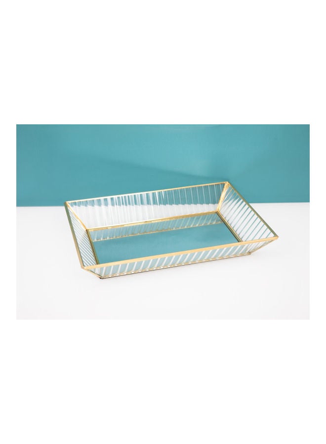 fashionhome Multi Functional Storage Tray Clear 25.5x15.5x7cm  - Image 1