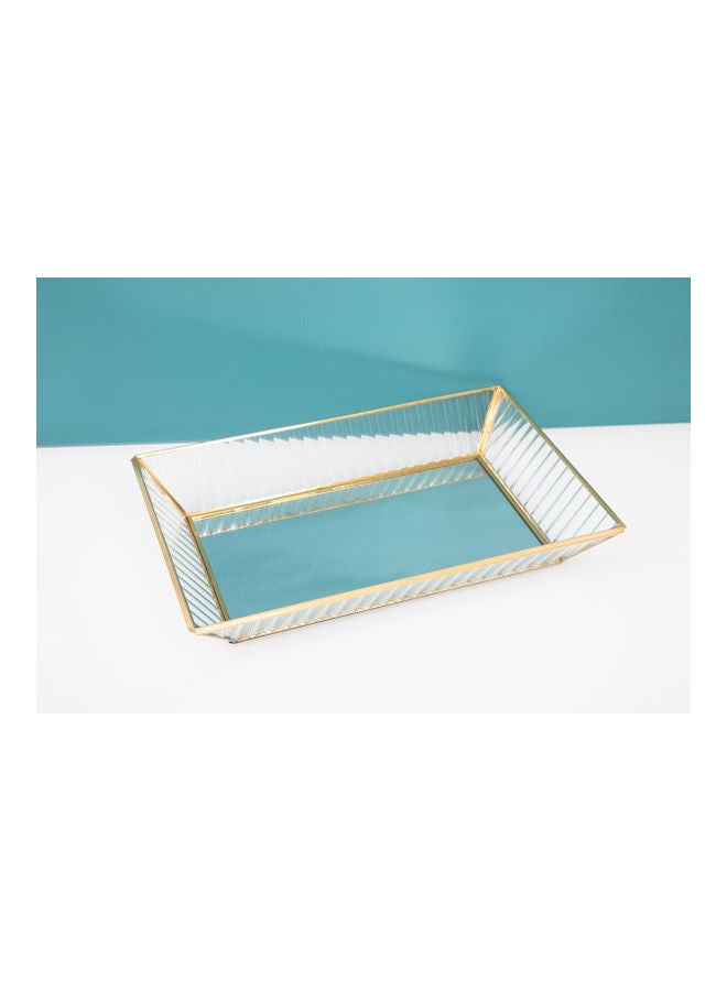 fashionhome Multi Functional Storage Tray Clear 25.5x15.5x7cm  - Image 2
