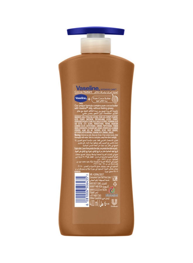 Vaseline Cocoa Radiant Body Lotion Clear 400ml - Image 2