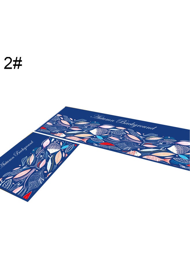 Anti-Slip Fish Print Doormat Blue 30x40x3cm  - Image 1