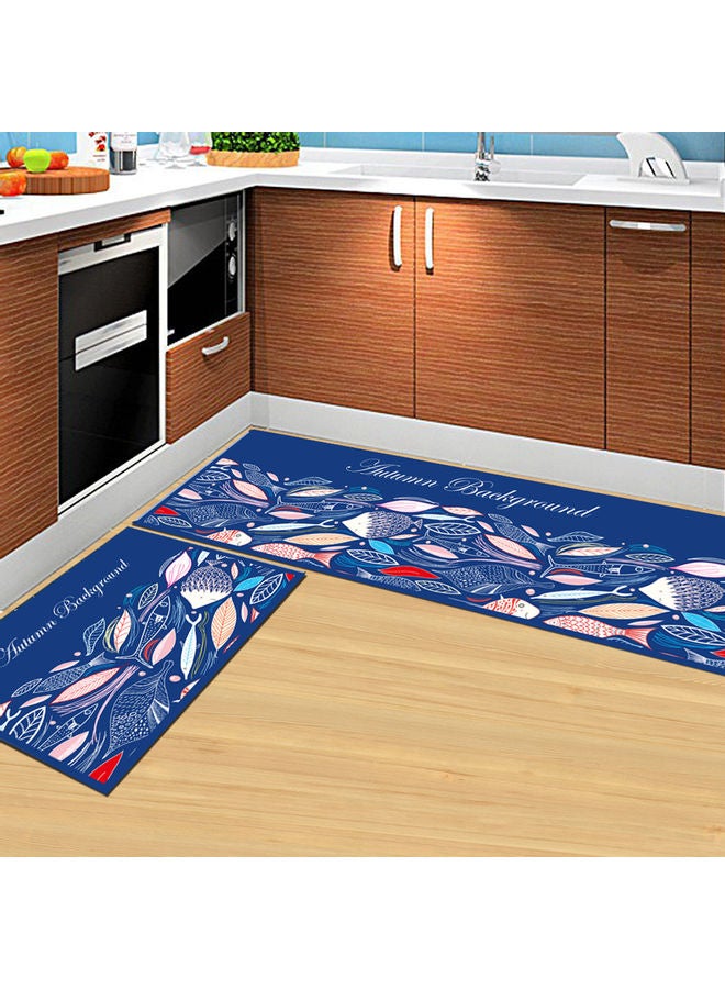 Anti-Slip Fish Print Doormat Blue 30x40x3cm  - Image 2