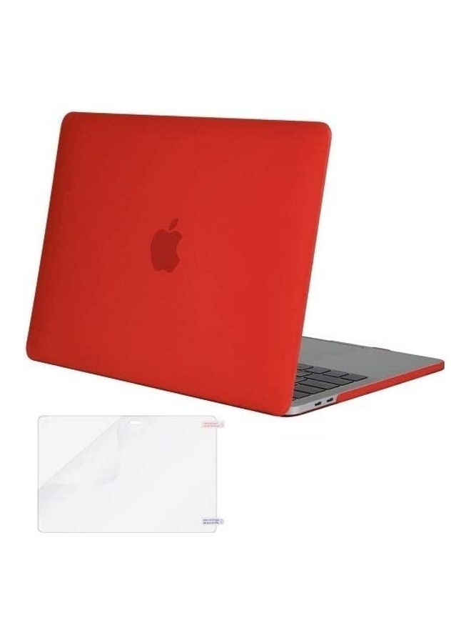 MacBook Air Case 2020 2019 2018 Latest Model A1932 A2179 with Retina Display, Plastic Hard Case Shell & Screen Protector Skin red - Image 1