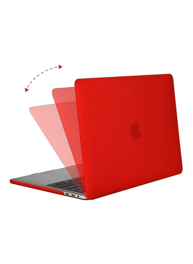 MacBook Air Case 2020 2019 2018 Latest Model A1932 A2179 with Retina Display, Plastic Hard Case Shell & Screen Protector Skin red - Image 2