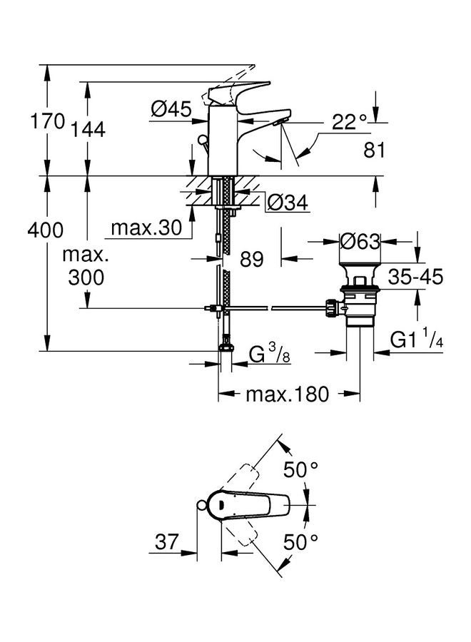 Bauflow Basin Mixer Silver - v1624830387/N48593474A_2