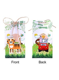 Generic 12-Piece Zoo Themed Gift Bags Multicolour  - Image 3