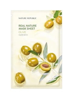 Real Nature Olive Mask Sheet(Rr)   Moisturzie and Nourishment 23ml