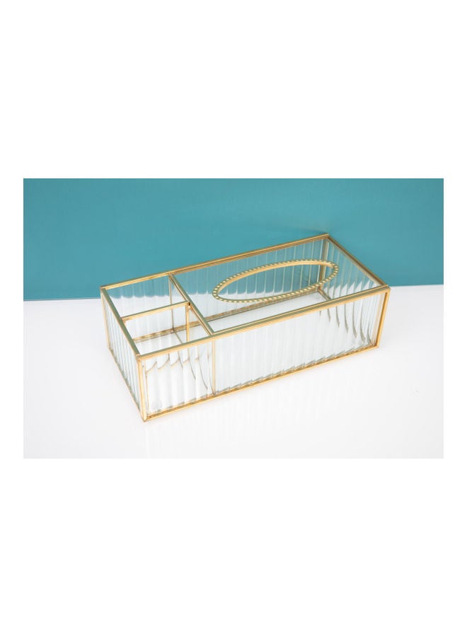 فاشون هوم Multi Functional Storage Transparent Tissue Box Transparent 25.5 x 15.5 x 7cm - Image 1