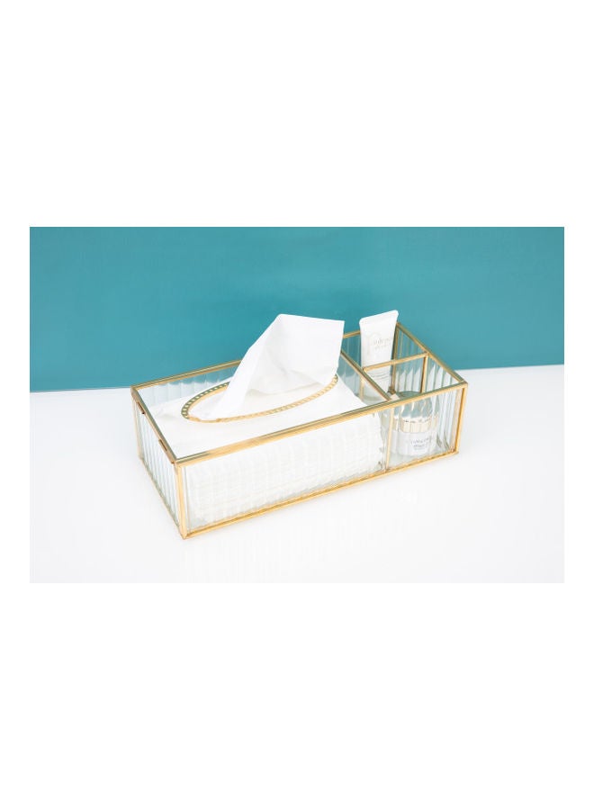 فاشون هوم Multi Functional Storage Transparent Tissue Box Transparent 25.5 x 15.5 x 7cm - Image 2