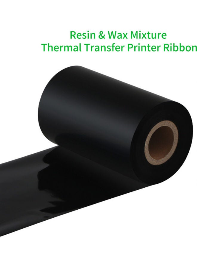 Thermal Transfer Barcode Printer Ribbon Wax Black - Image 2