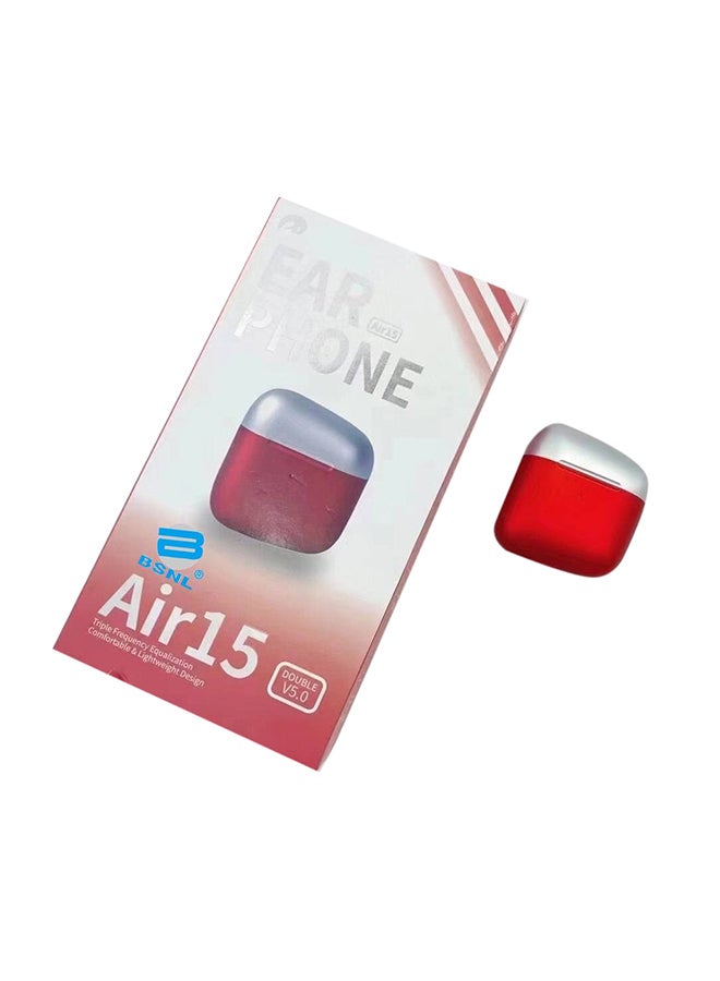 BSNL Air 15 True Wireless In-Ear Earbuds With Charging Case Red/Silver - Image 1