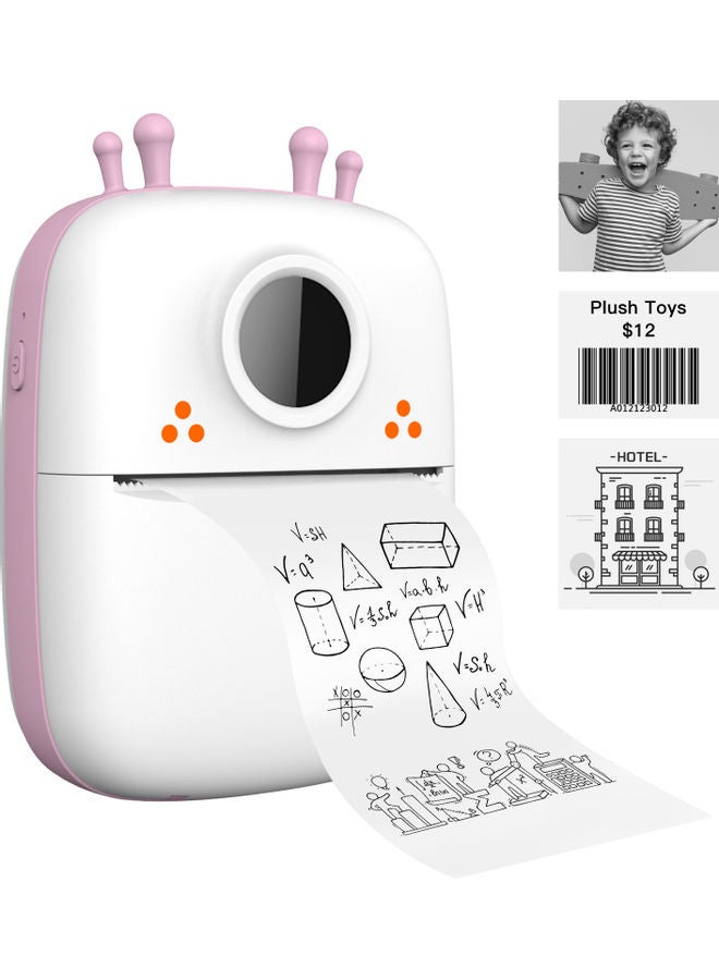 Generic Multi-Function Portable Wireless Pocket Printer Pink 