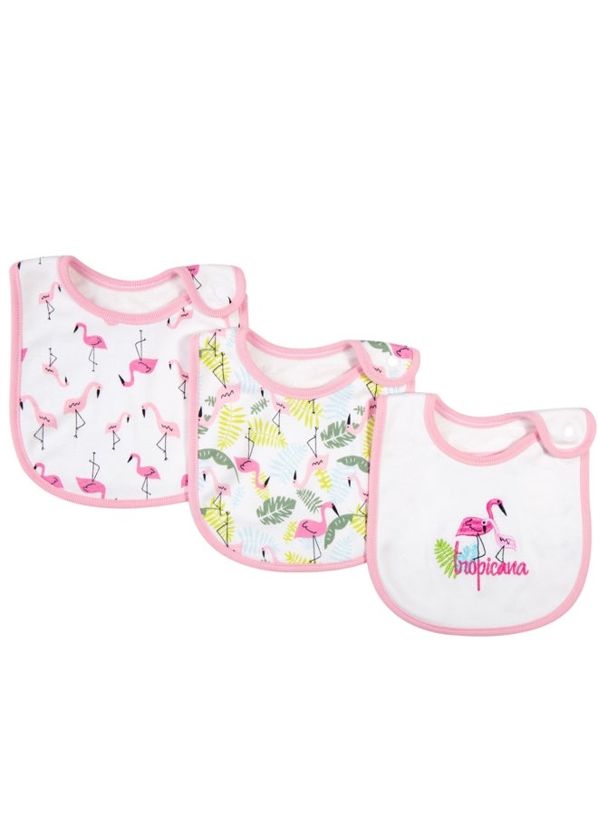 insular 3-Piece Printed Bibs Set