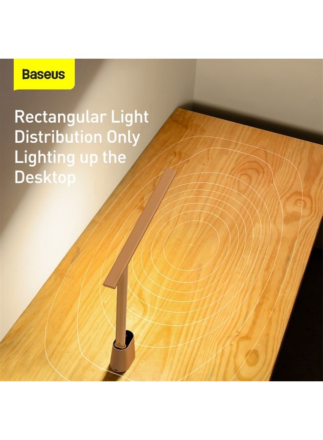 بيسوس LED Desk Lamp Auto-Dimming Table Lamp Eye-Caring Smart Lamp Touch Control 47" Wide Illumination 250 Lumens 5W 3 Color Modes for Home Office, Living Room, Bedroom, Painting White - Image 4