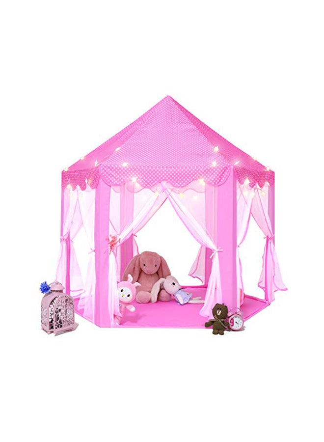 Monobeach Princess Castle Play Tent With Star String Light 55x53x27.6inch - Image 1