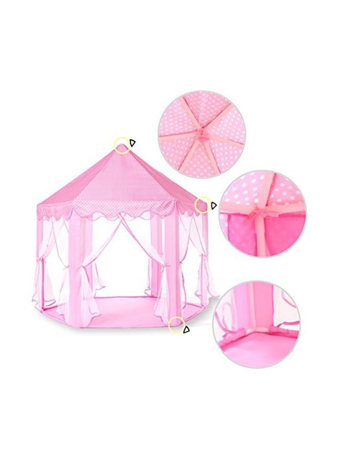 Monobeach Princess Castle Play Tent With Star String Light 55x53x27.6inch - Image 2