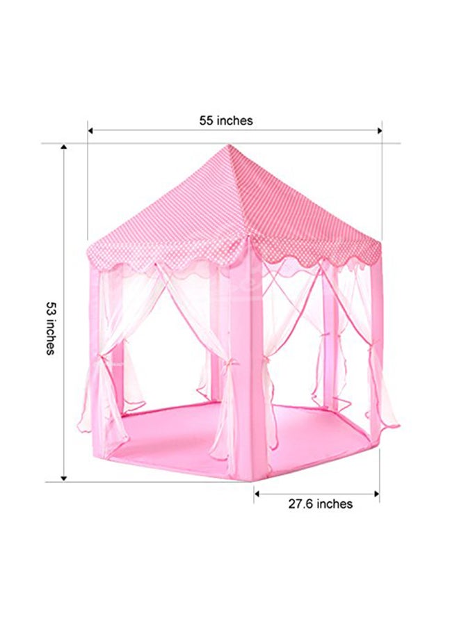 Monobeach Princess Castle Play Tent With Star String Light 55x53x27.6inch - Image 3