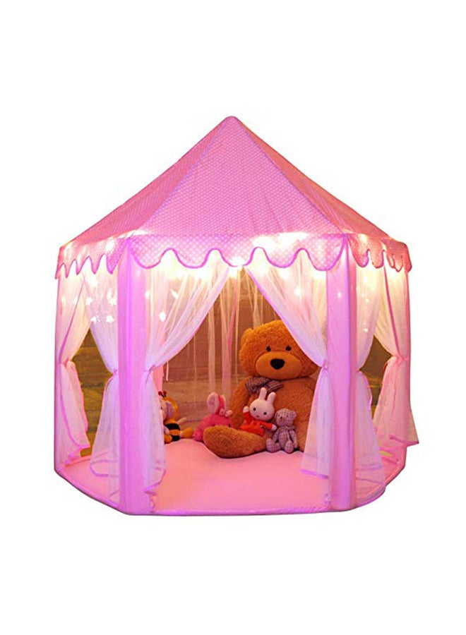 Monobeach Princess Castle Play Tent With Star String Light 55x53x27.6inch - Image 5