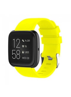 MARGOUN Replacement Silicone Band for Fitbit Versa/Versa 2/Versa Lite Smart Watch yellow  - Image 1