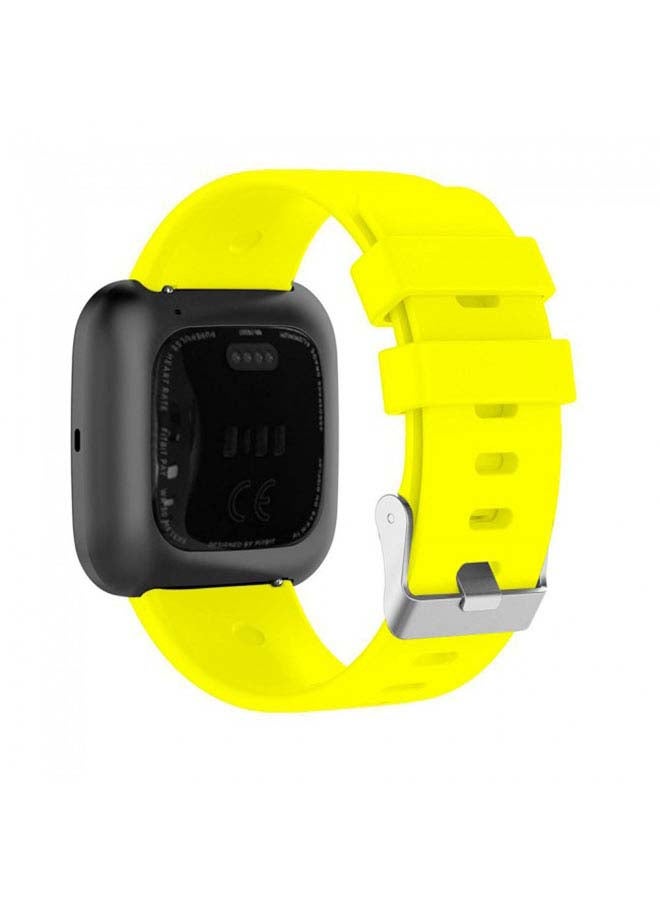 Replacement Silicone Band for Fitbit Versa/Versa 2/Versa Lite Smart Watch yellow