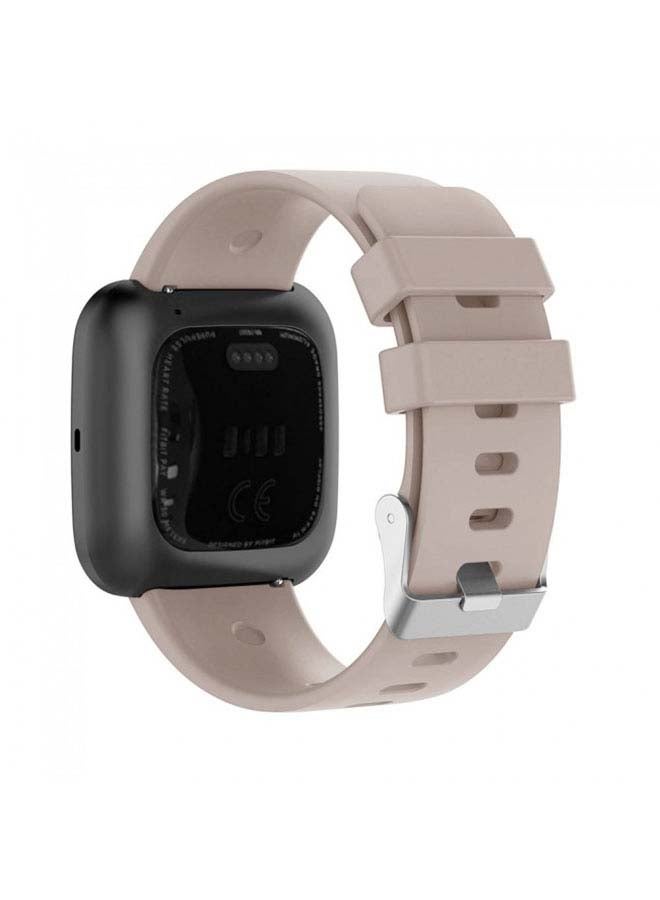 MARGOUN Replacement Silicone Band for Fitbit Versa/Versa 2/Versa Lite Smart Watch beige - Image 3