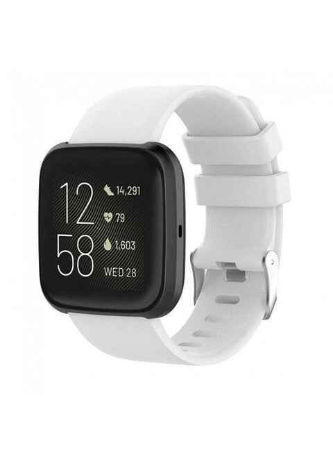 Replacement Silicone Band for Fitbit Versa/Versa 2/Versa Lite Smart Watch white