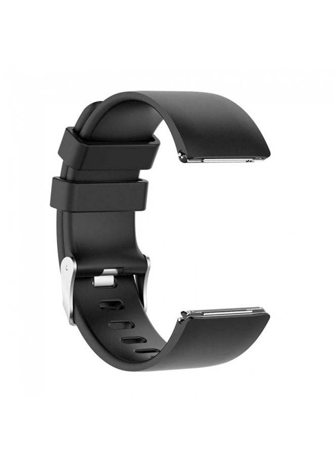 MARGOUN Replacement Silicone Band for Fitbit Versa/Versa 2/Versa Lite Smart Watch black - Image 4