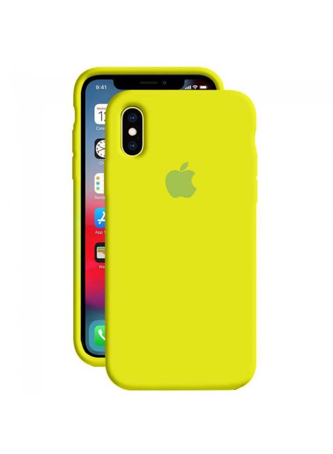 MARGOUN Silicone Case Cover For iPhone X/XS Lemon Green - Image 1