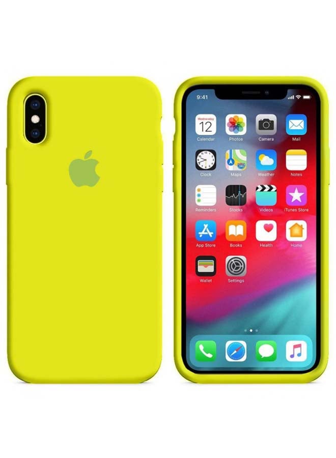 MARGOUN Silicone Case Cover For iPhone X/XS Lemon Green - Image 2