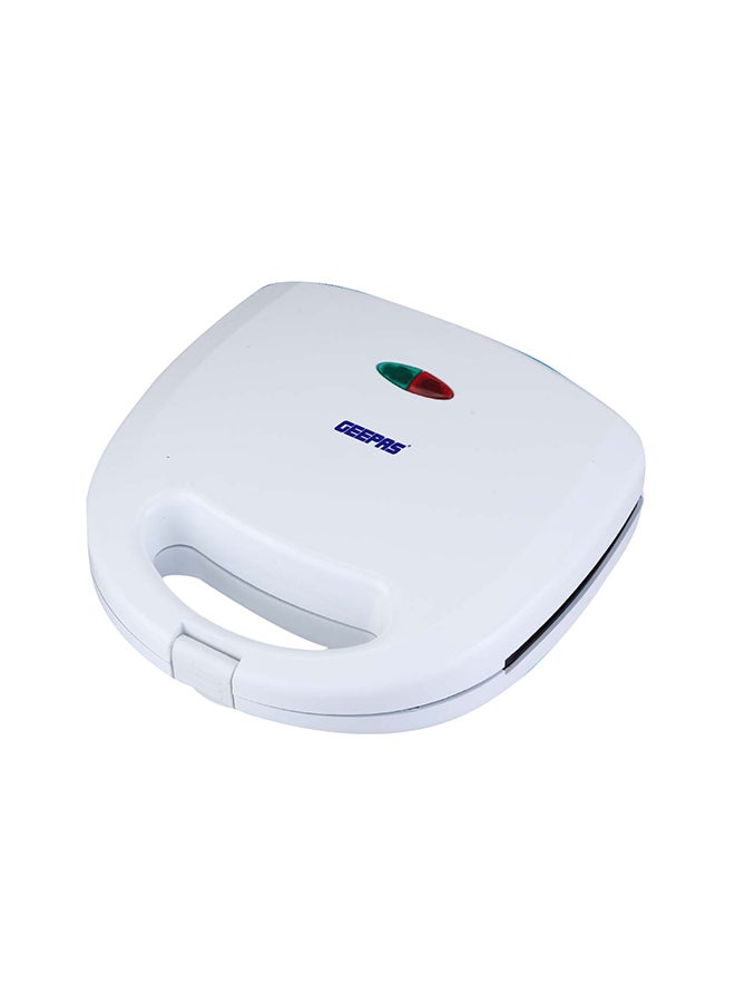 GEEPAS Sandwich Toaster Non Stick Heating Plate Thermostat Control With Indicator Light 750 W GGT686N Black/White  - Image 2