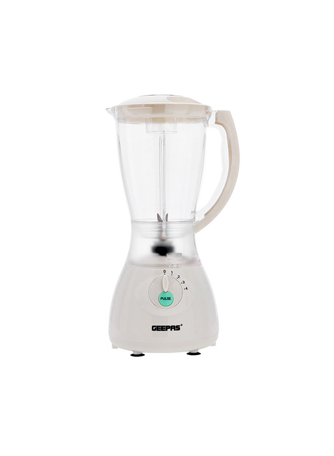 جيباس - خلاط 3 في 1 متعدد الاستخدامات 1.5 L 400 W GSB5006 أبيض/ شفاف - Image 1