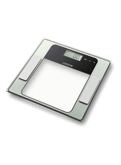 LAWAZIM Digital Body Fat And Composition Analyzer Scale Silver/Black/Clear 30.2x1.7x30.2cm  - Image 2