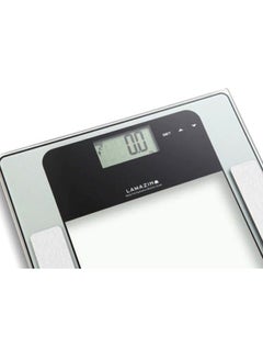 LAWAZIM Digital Body Fat And Composition Analyzer Scale Silver/Black/Clear 30.2x1.7x30.2cm  - Image 3